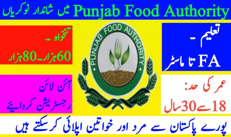 Punjab Food Authority Jobs 2025