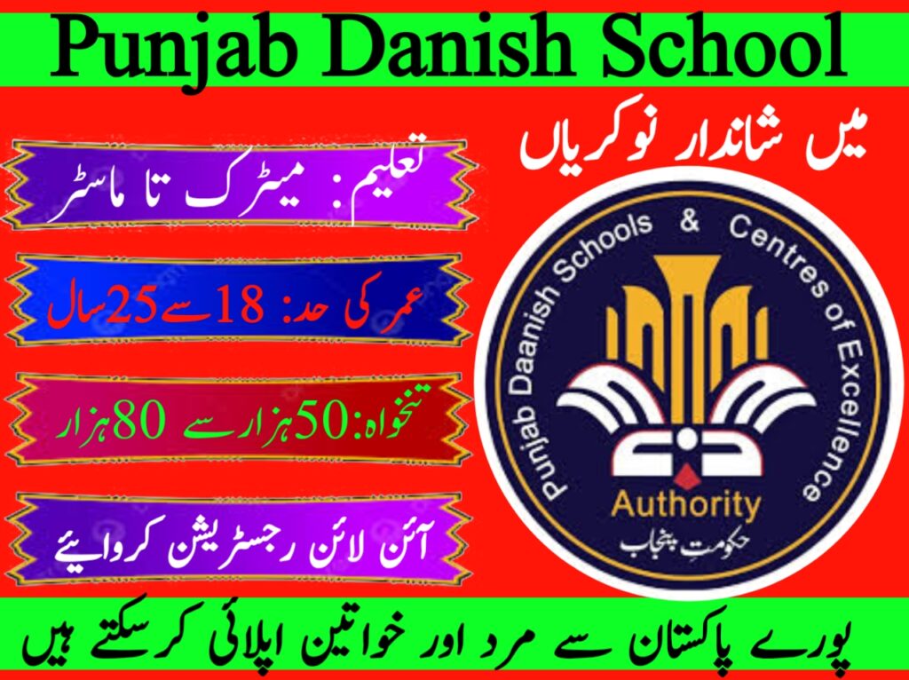 Punjab Danish School Jobs 2025